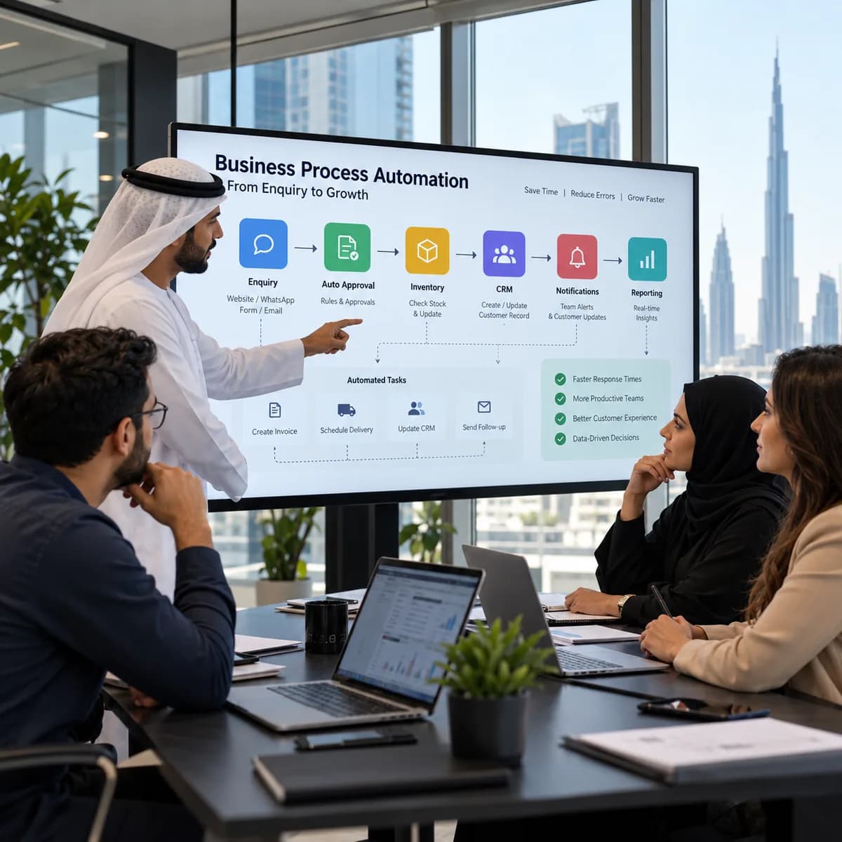 Practical AI Automation Ideas for UAE SMEs editorial illustration for UAE businesses